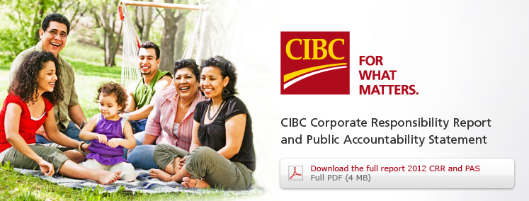 CIBC Corporate Responsibility Report and Public Accountability Statement