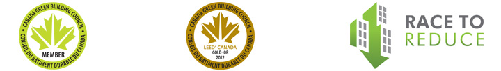 Logo LEED, CBDCa, Race to Reduce
